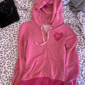 VS Pink distressed hoodie